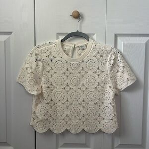 Crochet Style Mosaic Tile Tee